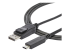 StarTech 6ft/1.8m USB C to DisplayPort 1.4 Cable, 4K/5K/8K USB Type-C to DP 1.4 Alt Mode Video Adapter Converter, HBR3/HDR/DSC, 8K 60Hz DP 1.4 Monitor Cable for USB-C and Thunderbolt 3 - Høyre vinkel