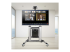 Startech Rolling TV Cart/Stand On Wheels, Up to 100inch/220lb Screens - Fremsiden