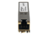 StarTech.com Cisco SFP-GE-T Compatible SFP Module, 1000BASE-T, SFP to RJ45 Cat6/Cat5e, 10/100/1000 Mbps, RJ-45 (Copper) 100m, Cisco IE3400, IE3300, IE3200, 1000MbE Mini GBIC Transceiver - Venstre side