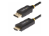 StarTech.com 3.3ft (1m) DisplayPort to HDMI Adapter Cable, 4K 60Hz with HDR, DP to HDMI 2.0b, Active Video Converter, DisplayPort Desktop to HDMI Monitor, M/M - Høyre vinkel