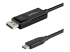 StarTech 6ft/2m USB C to DisplayPort 1.4 Cable 8K 60Hz/4K, Bidirectional DP to USB-C or USB-C to DP Reversible Video Adapter Cable, HBR3/HDR/DSC, USB Type C/Thunderbolt 3 Monitor Cable - Høyre vinkel
